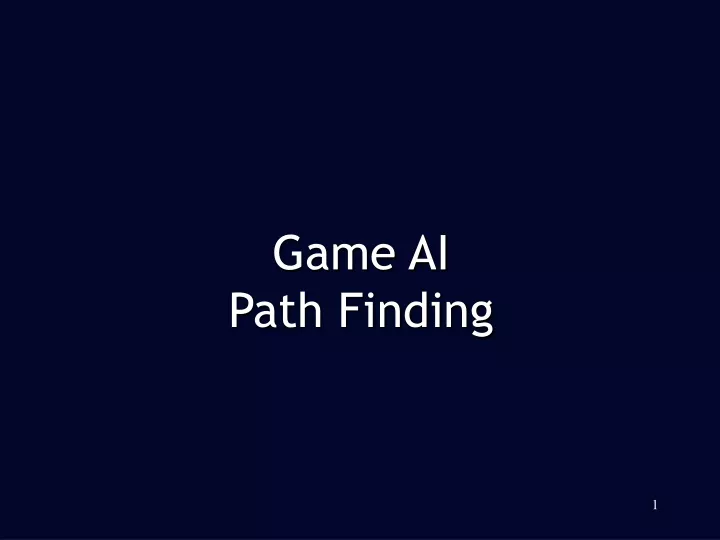 game ai path finding