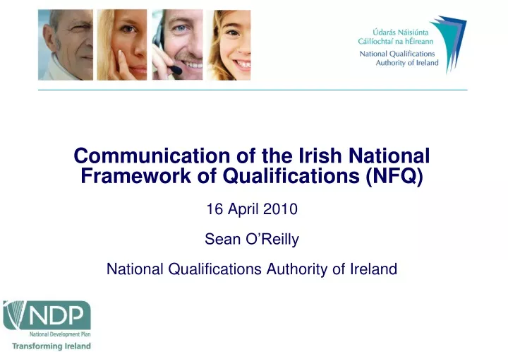 communication of the irish national framework