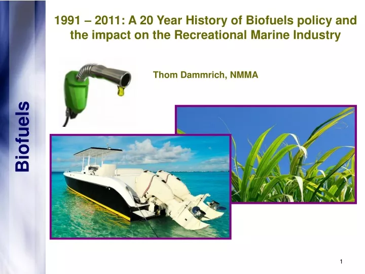 1991 2011 a 20 year history of biofuels policy