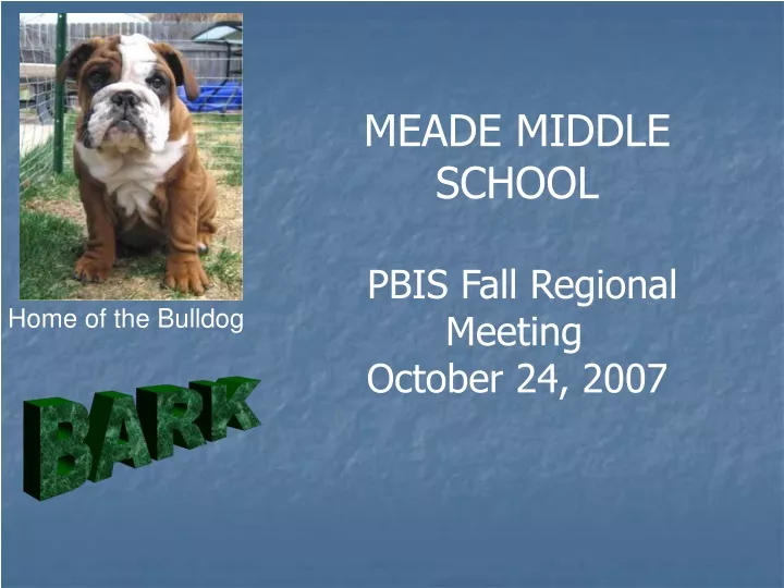 meade middle school pbis fall regional meeting