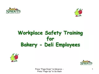 Workplace Safety Training for  Bakery - Deli Employees