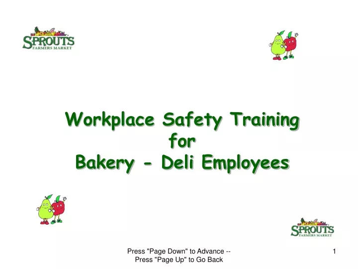workplace safety training for bakery deli employees