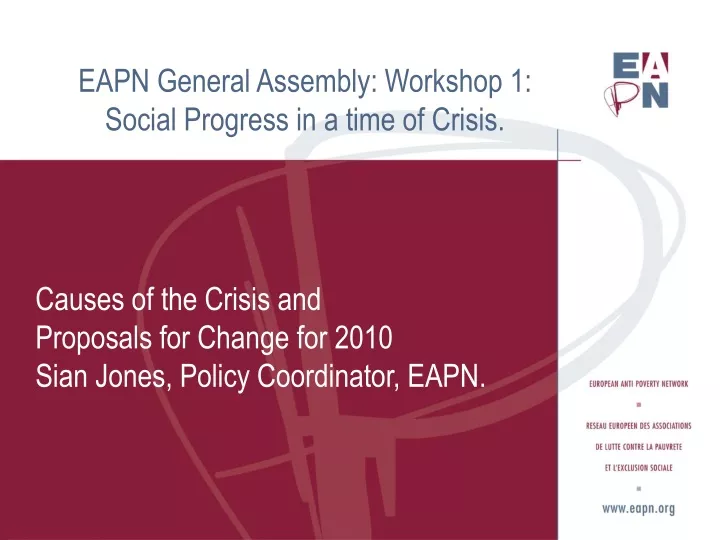 eapn general assembly workshop 1 social progress in a time of crisis