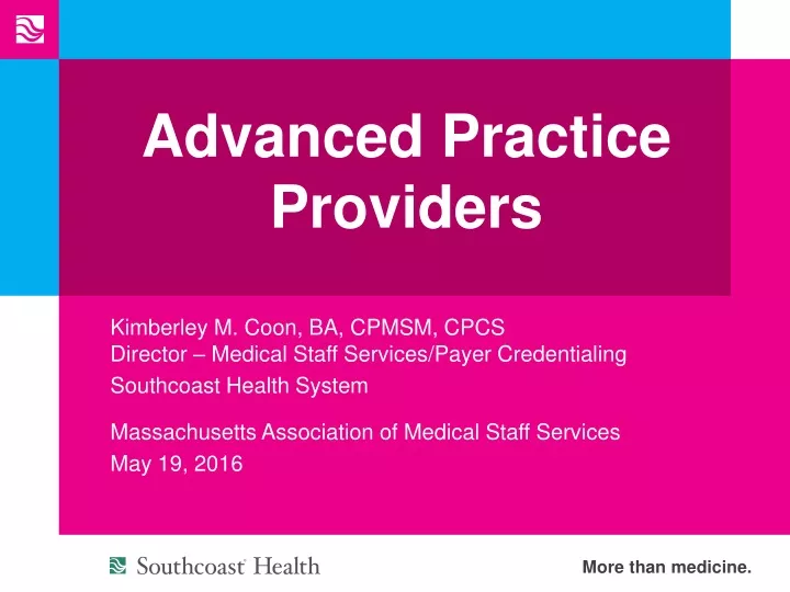 advanced practice providers