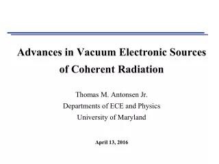 Vacuum Electronic Device (VED) a.k.a. a Tube
