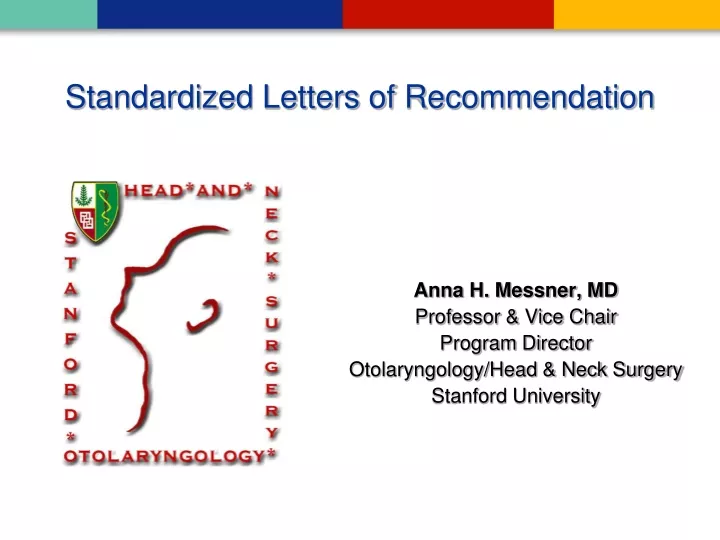 standardized letters of recommendation