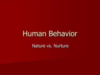 human behavior