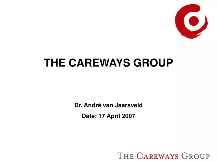 the careways group dr andr van jaarsveld date