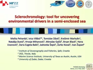 Sclerochronology : tool for uncovering environmental drivers in a semi-enclosed sea