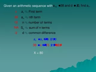 Given an arithmetic sequence with