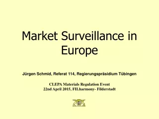Market  Surveillance  in Europe