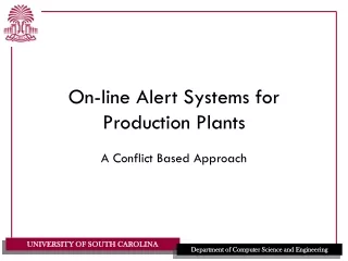 On-line Alert Systems for Production Plants