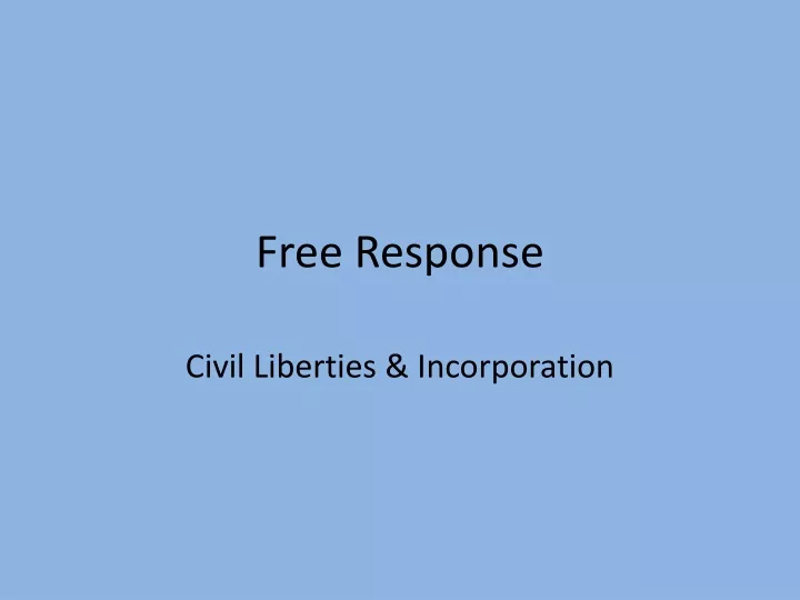 free response