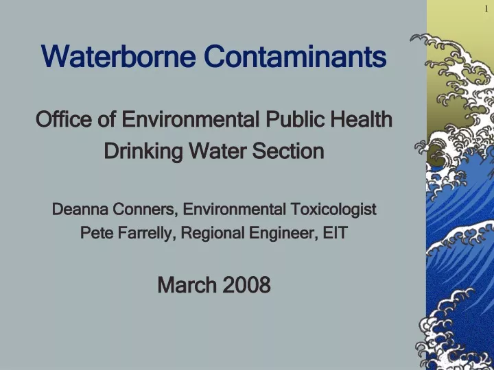 waterborne contaminants