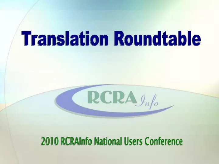 translation roundtable