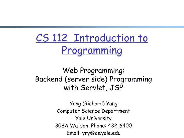 cs 112 introduction to programming