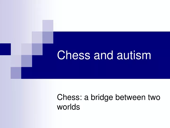 chess and autism
