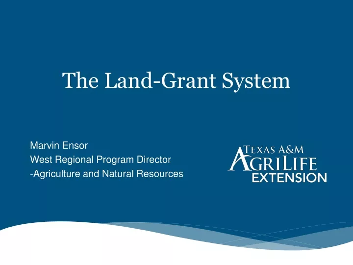 the land grant system