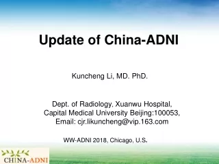 Update of China-ADNI