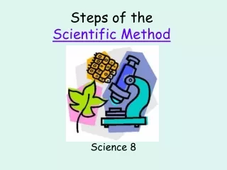 Steps of the  Scientific Method