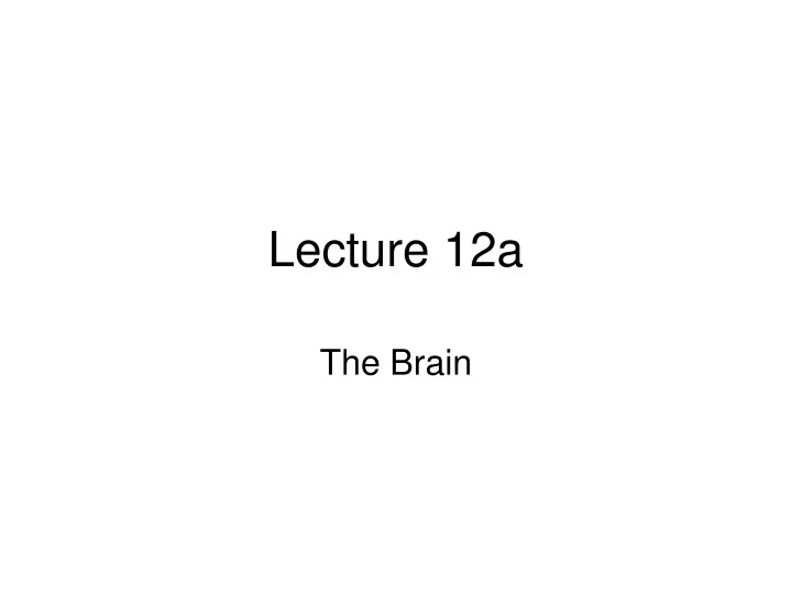 lecture 12a