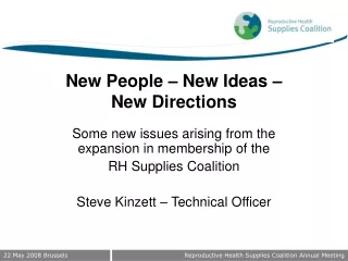 New People – New Ideas –  New Directions