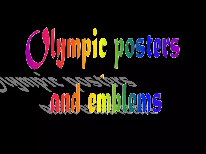olympic posters and emblems