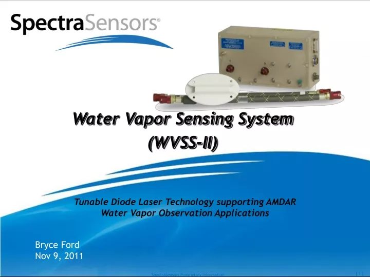 water vapor sensing system wvss ii
