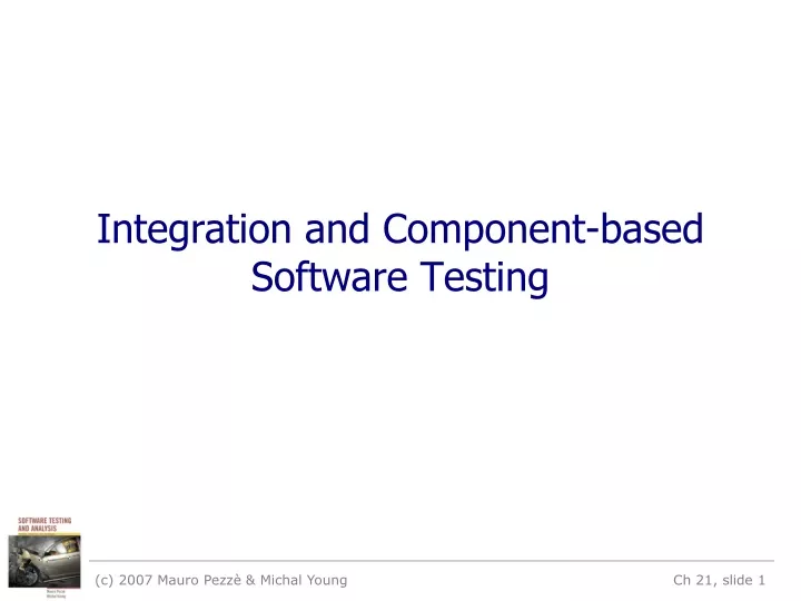 integration and component based software testing
