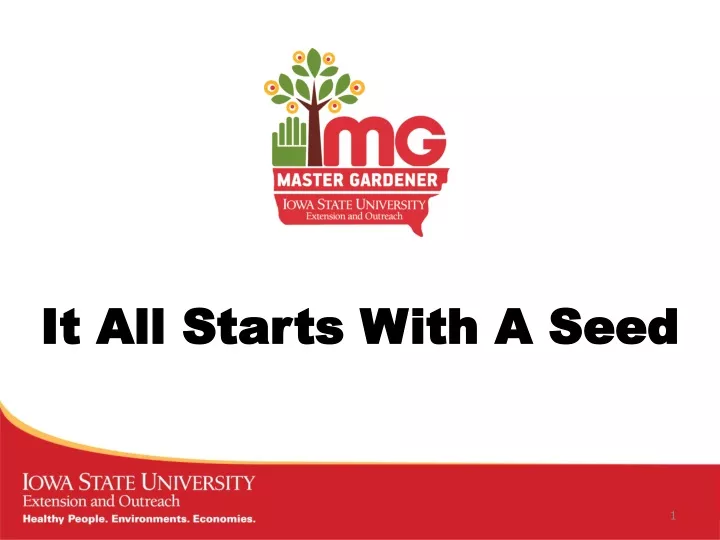 it all starts with a seed