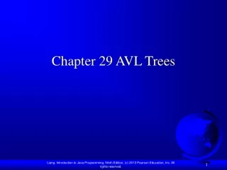 Chapter 29 AVL Trees