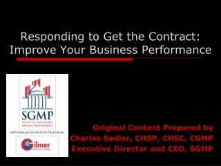 Responding to Get the Contract: Improve Your Business Performance