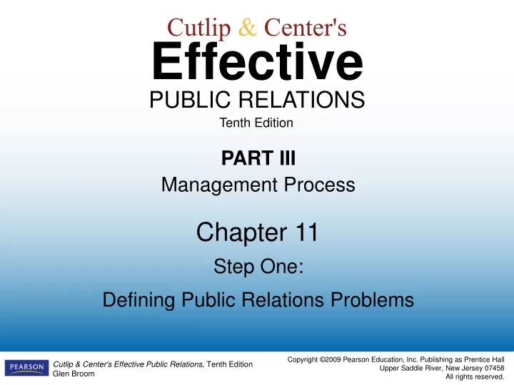 cutlip center s effective public relations