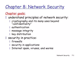 Chapter 8: Network Security