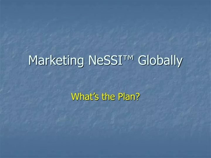 marketing nessi globally