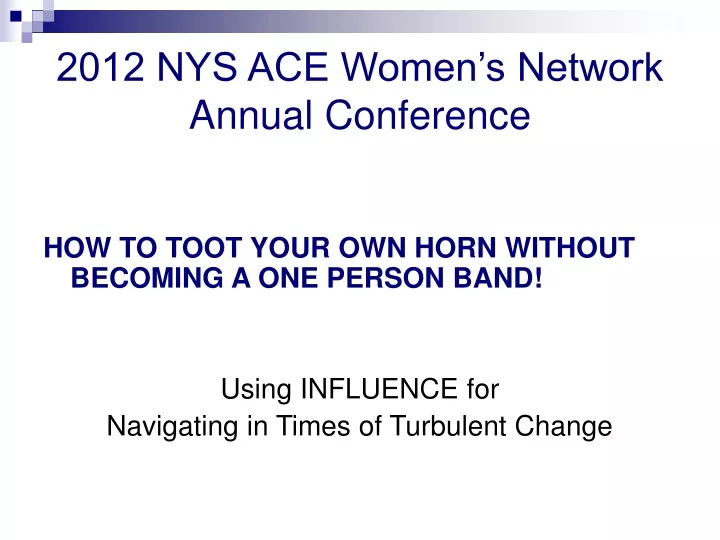 2012 nys ace women s network annual conference