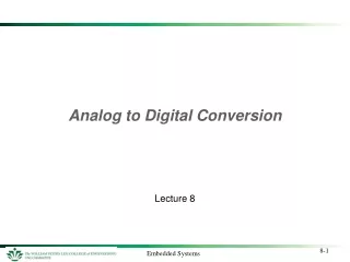 Analog to Digital Conversion