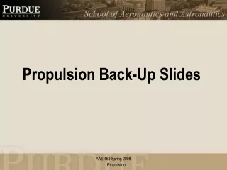 Propulsion Back-Up Slides