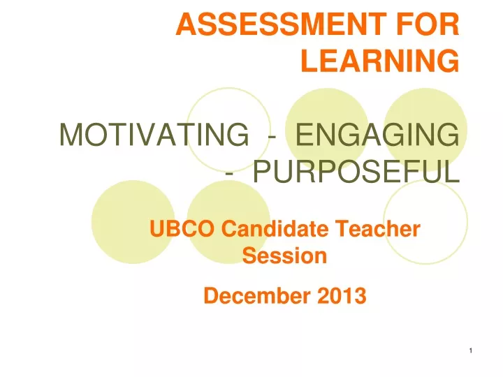 assessment for learning motivating engaging purposeful