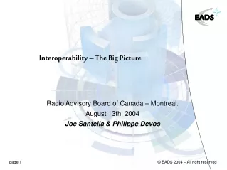Interoperability – The Big Picture
