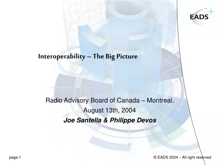 interoperability the big picture