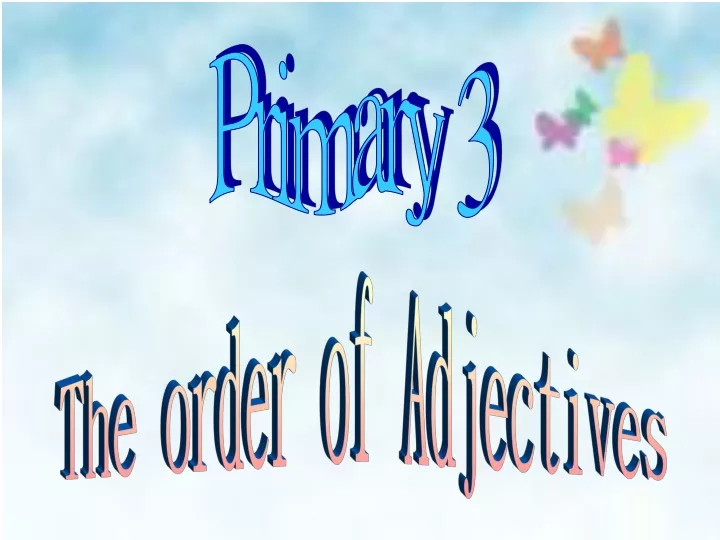 primary 3