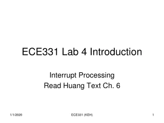 ECE331 Lab 4 Introduction