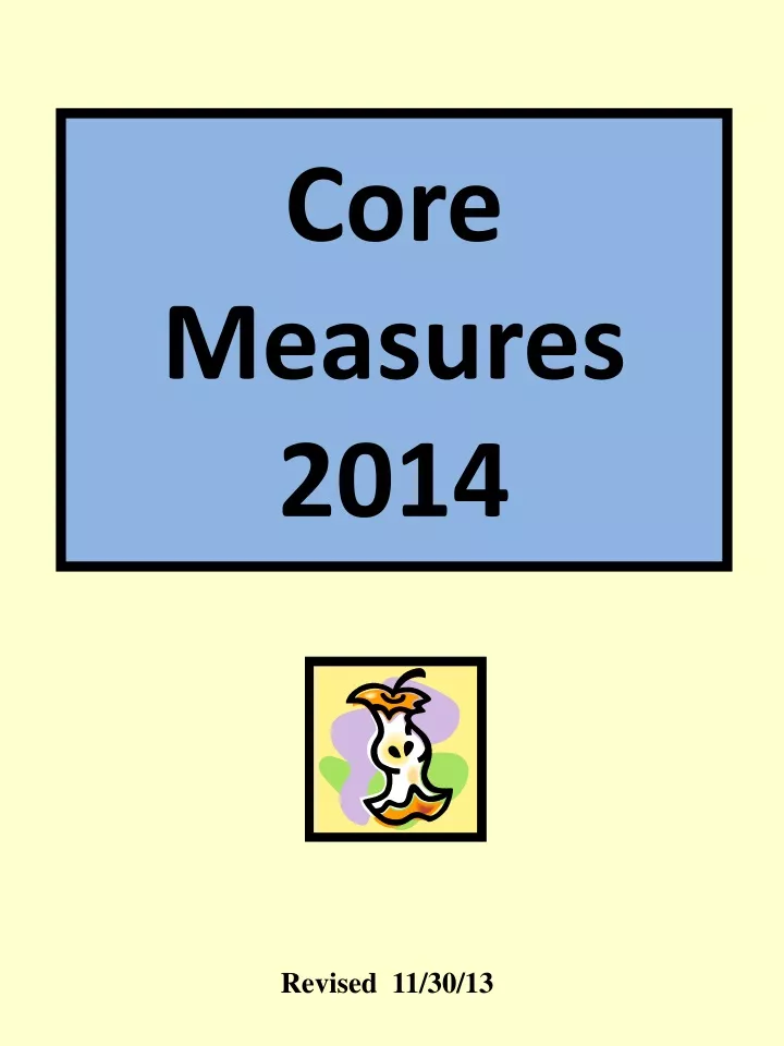 core measures 2014