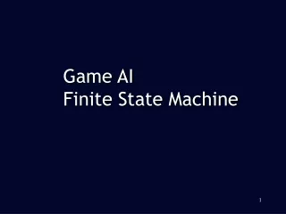 Game AI Finite State Machine