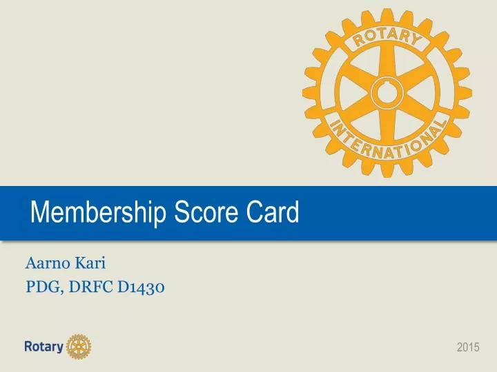 membership score card