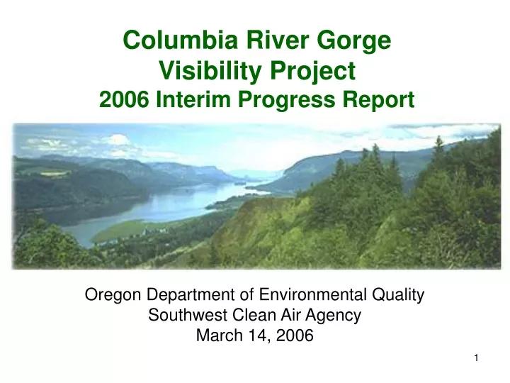 columbia river gorge visibility project 2006