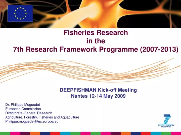 fisheries research in the 7th research framework