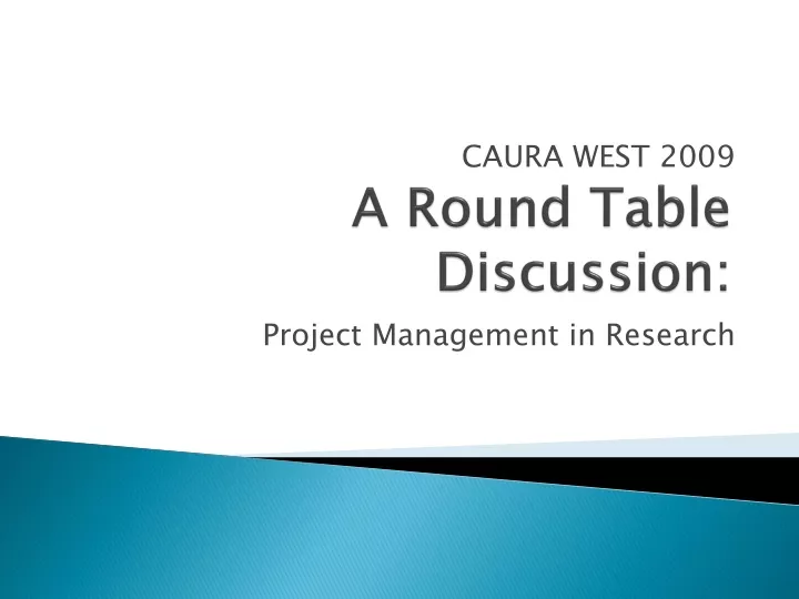 a round table discussion