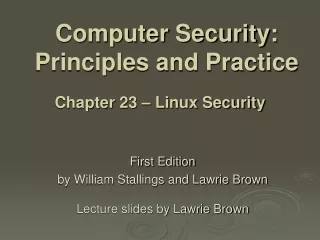 Computer Security: Principles and Practice